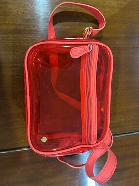 5 for $40: Clear Red Crossbody Bag